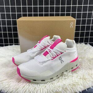 🎁🎉On Cloudnova "Barbie" Women Pink Shoes White
